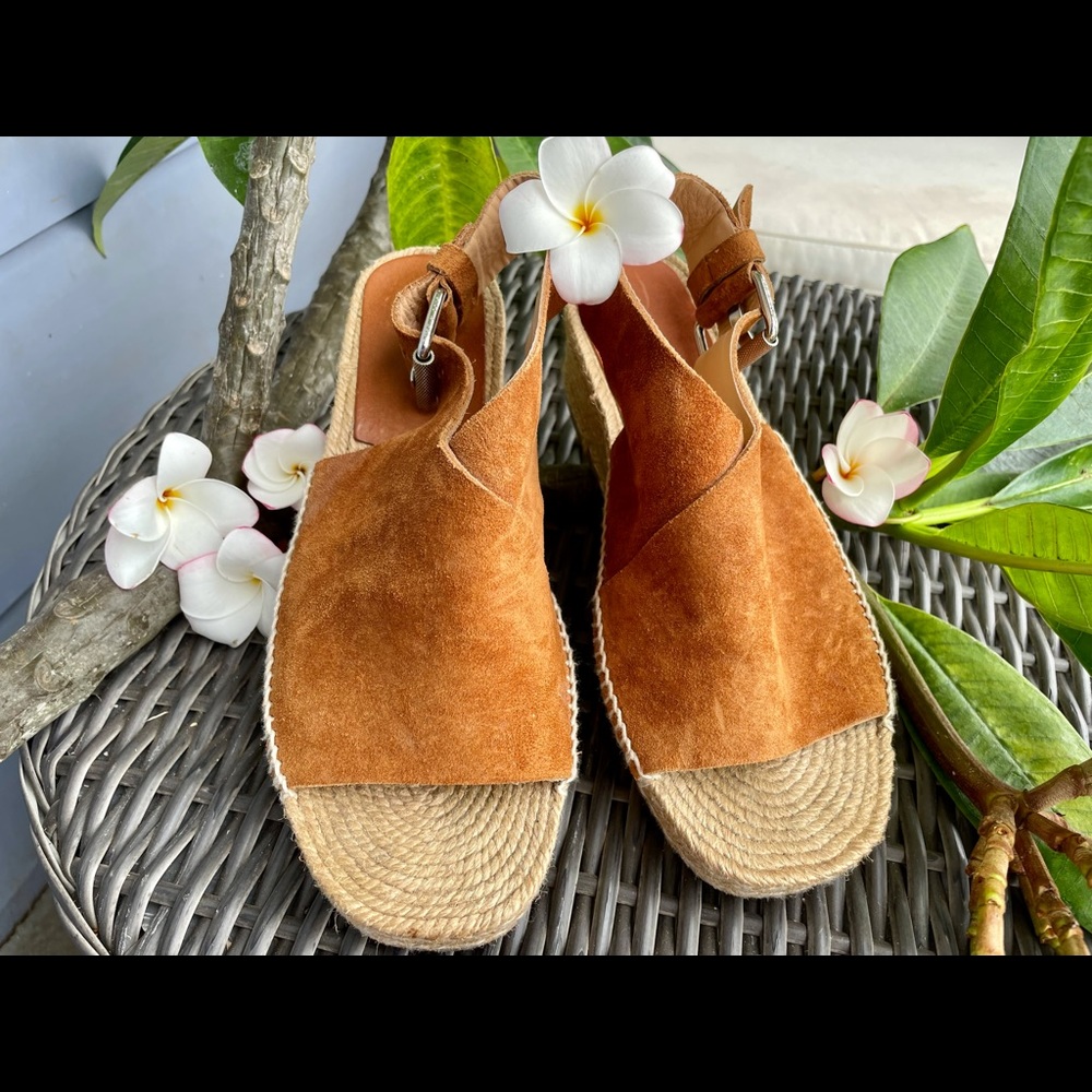 Rag & Bone slingback espadrille wedge sandals 38